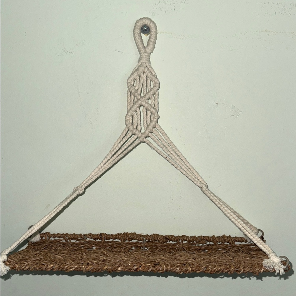 Handcrafted Macramé Hanging Shelf